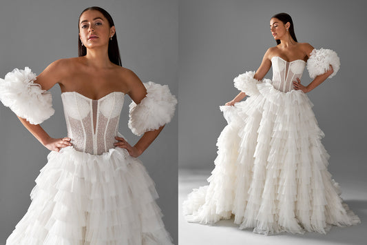 Wedding dress with basque bodice | Bridal Trend