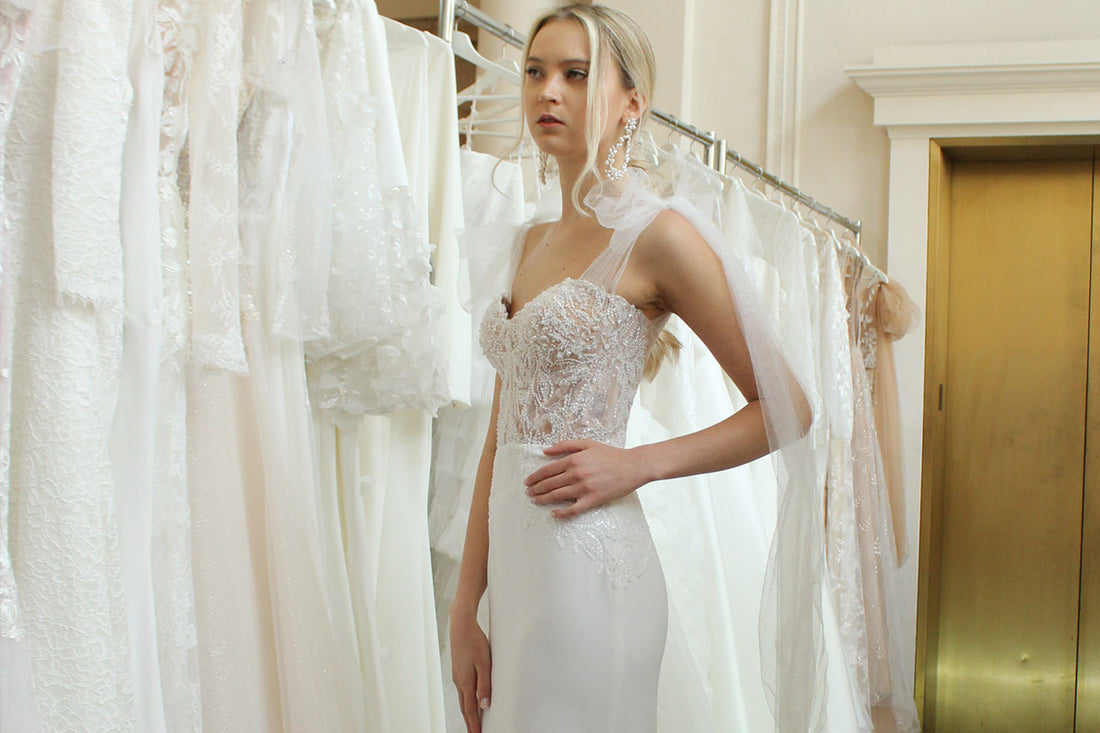 How far in advance should your wedding dress be purchased?